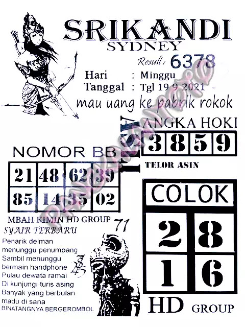 Prediksi Syair Sdy 19 September 2021 - Pangkalantoto