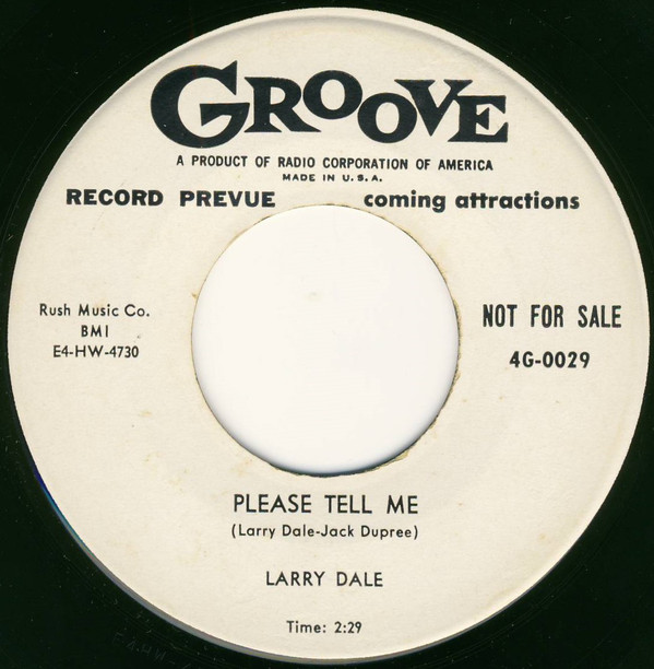 Wolfees Gramophone "YOU BETTER HEED MY WARNING" LARRY DALE GROOVE 45