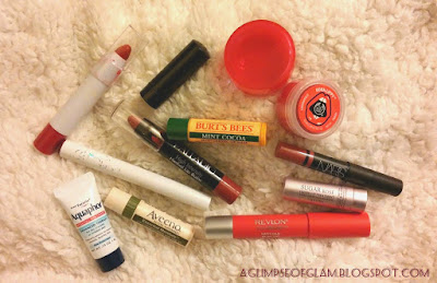 The Lip Product Tag aglimpseofglam.blogspot.com Andrea Tiffany