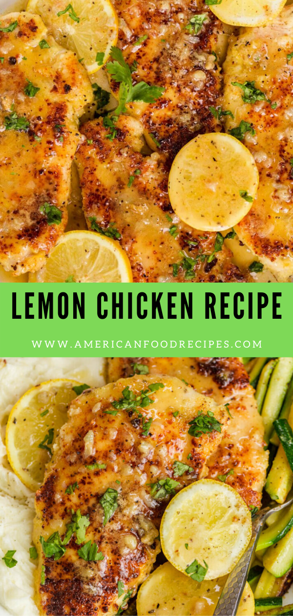 Lemon Chicken with BEST Lemon Butter Sauce - Recipe By Mom