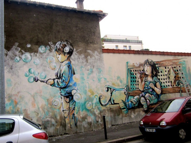 Рисунки на стенах. Alice Pasquini 17 Рисунки на стенах. Alice Pasquini 16