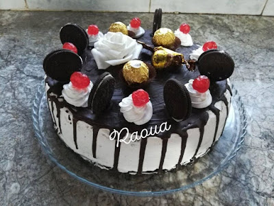 حلوة لاكريم بالكيكة العادية
