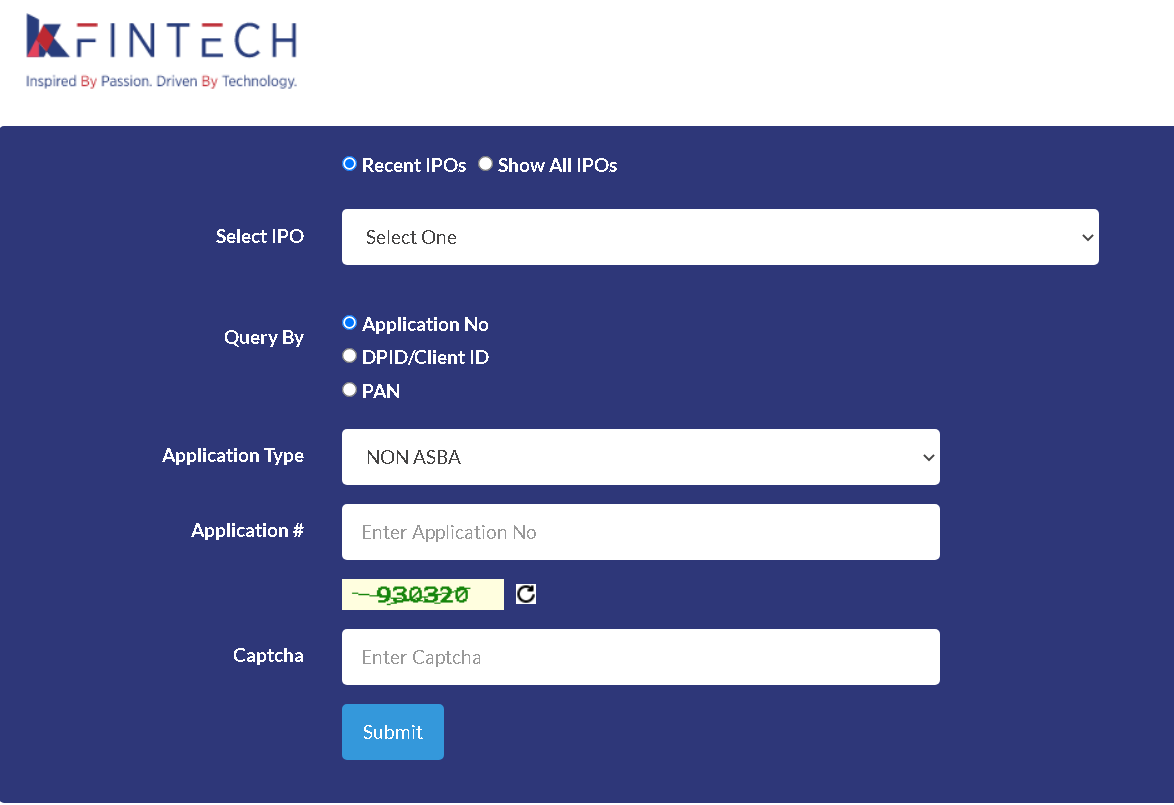 how-to-check-ipo-allotment-in-kfintech