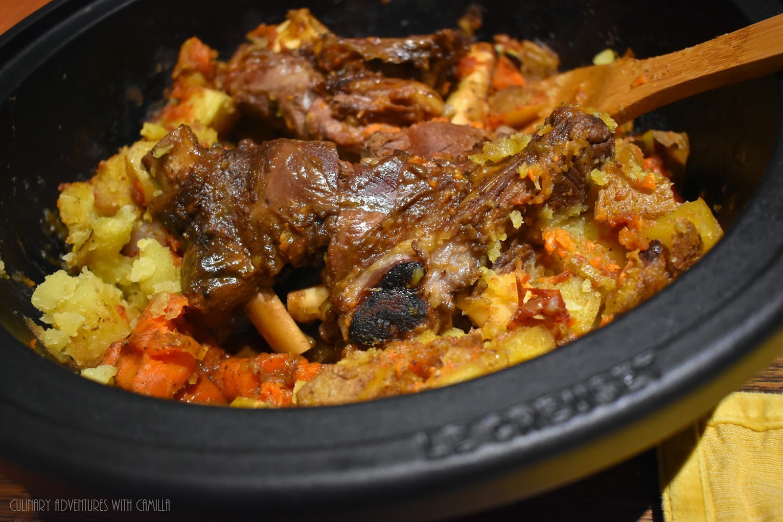 Lamb Shanks Tagine with Root Vegetables
