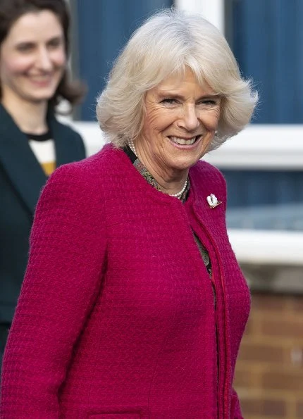 The Duchess of Cornwall visited North Swindon Library and the Lyndhurst Centre