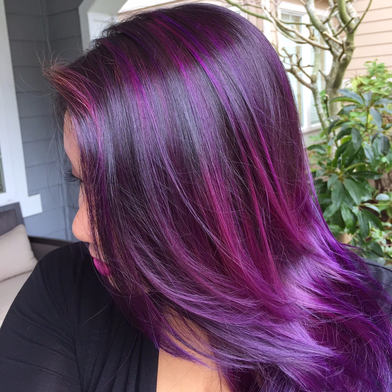 DSK Steph: Purple Ombre Hair Color!