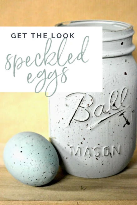 speckled egg mason jars