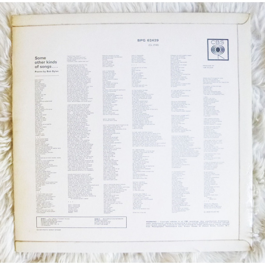 Classic Rock Covers Database Bob Dylan Another Side of Bob Dylan