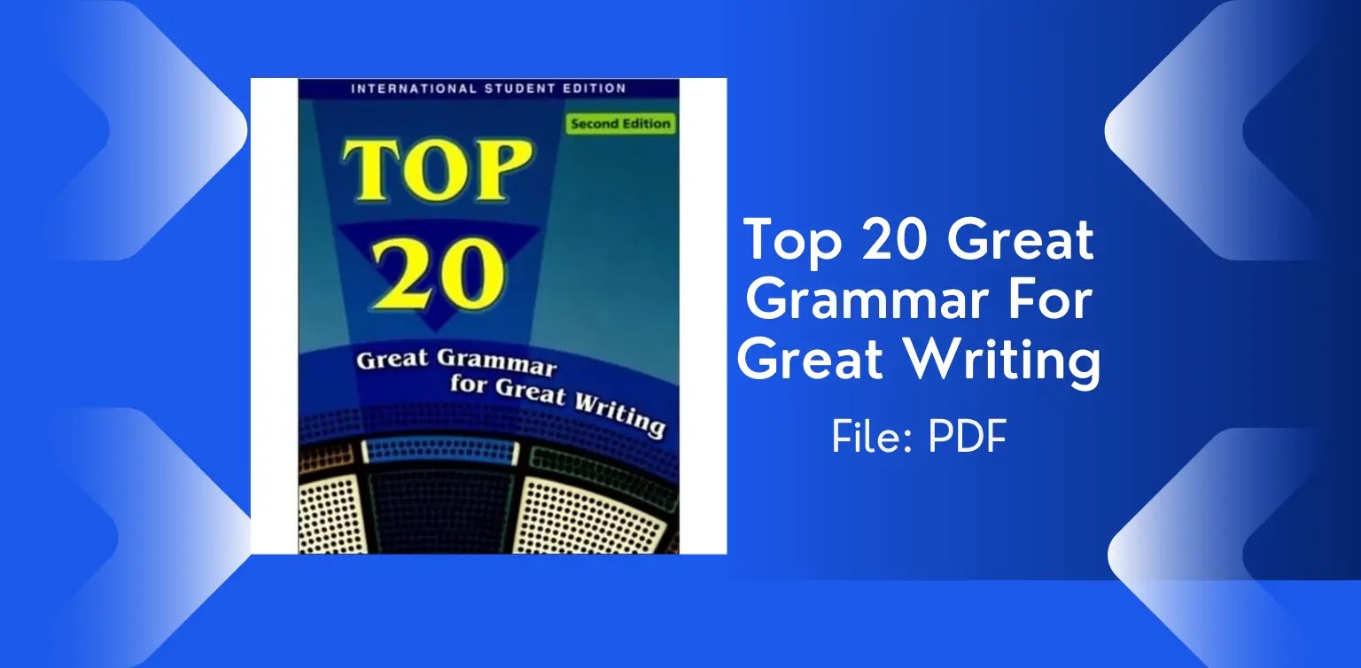 Free English Books: Top 20 Great Grammar For Great Writing