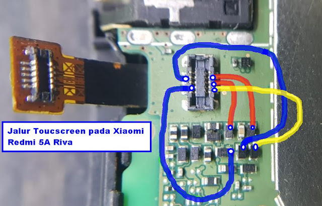 Jalur Touchscreen Xiaomi Redmi 5A Riva tidak bisa disentuh atau tidak berfungsi Jalur Touchscreen Xiaomi Redmi 5A Riva tidak bisa disentuh atau tidak berfungsi