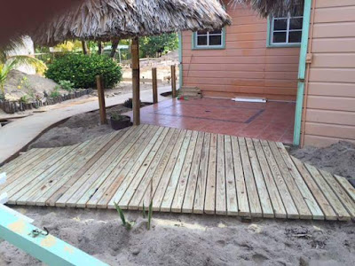 Remax Vip Belize: Renovation of Casita porch