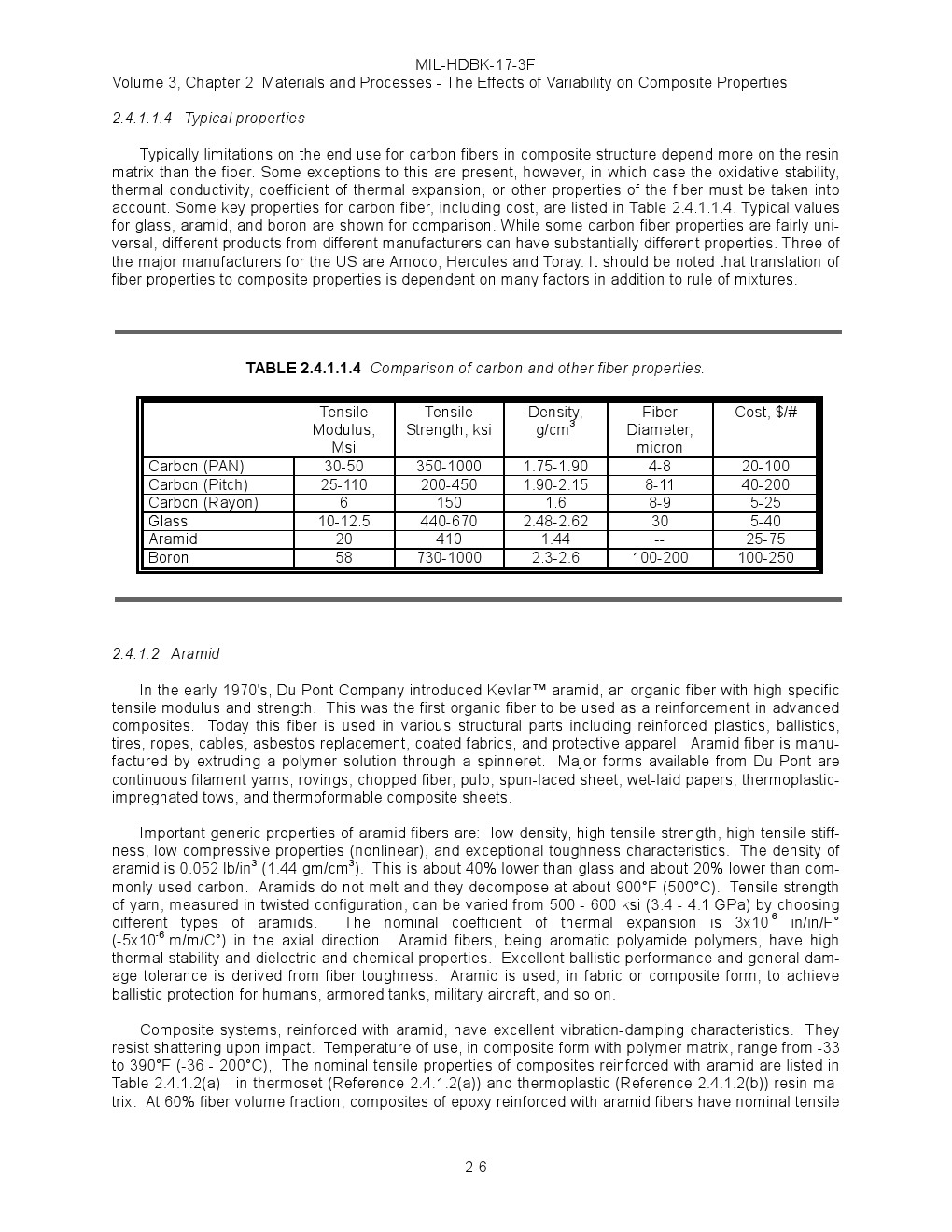 Cement Quality COMPOSITE MATERIALS HANDBOOK