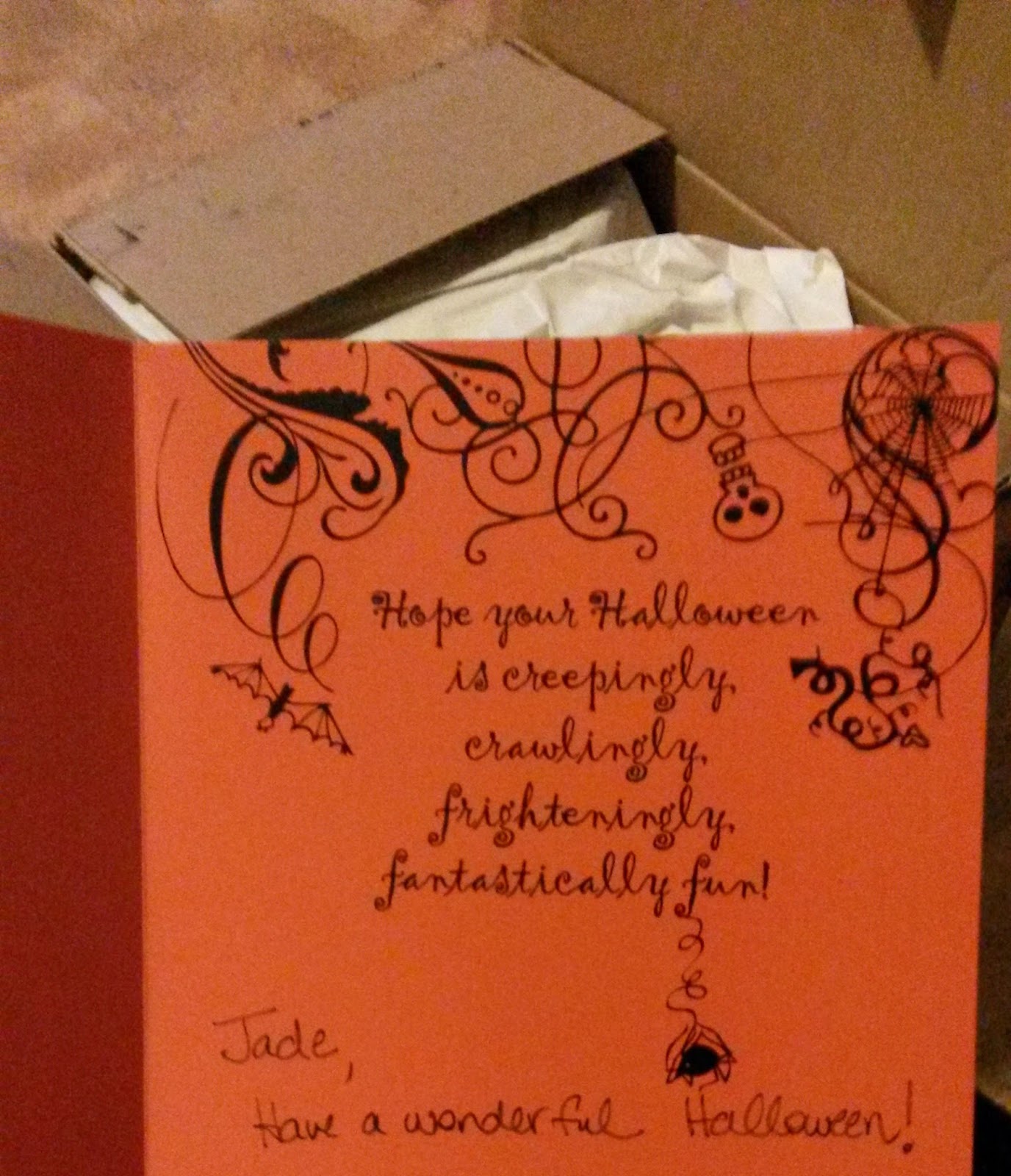 i was super excited about this wonderful gift because we do not have halloween stuff like this on my home country small selection might come into stores in - What To Say In A Halloween Card i was super excited about this wonderful gift because we do not have halloween stuff like this on my home country small selection might come into stores in - What To Say In A Halloween Card