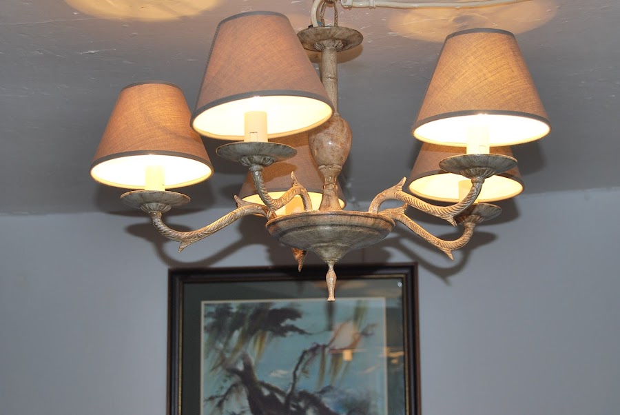 Reciclar y pintar una lampara de techo