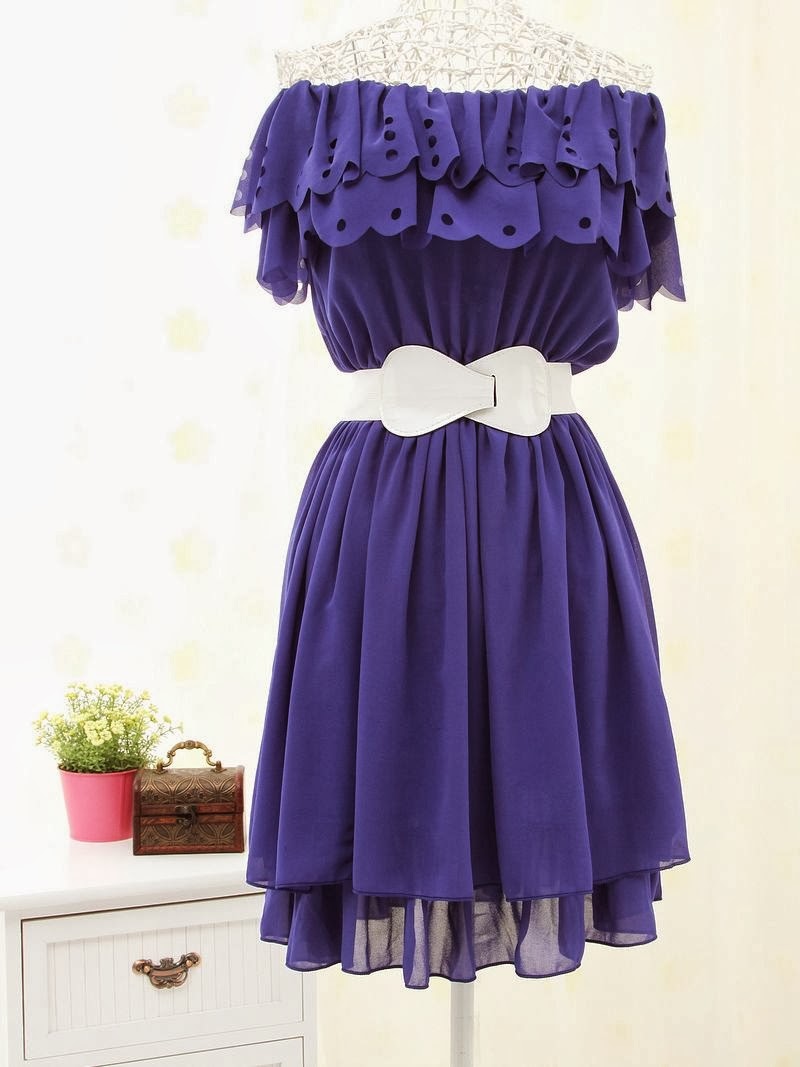 Eve's World Trendy Blue Dress For All Occasions