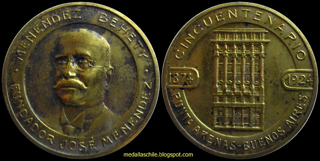 Medalla Cincuentenario Sociedad Menéndez- Behety