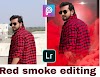 PicsArt Red Smoke Bomb Photo Editing Tutorial in Picsart