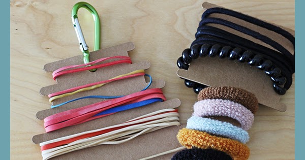 Elastic Band & Hair Tie Organizer - Free SVG and PDF Template