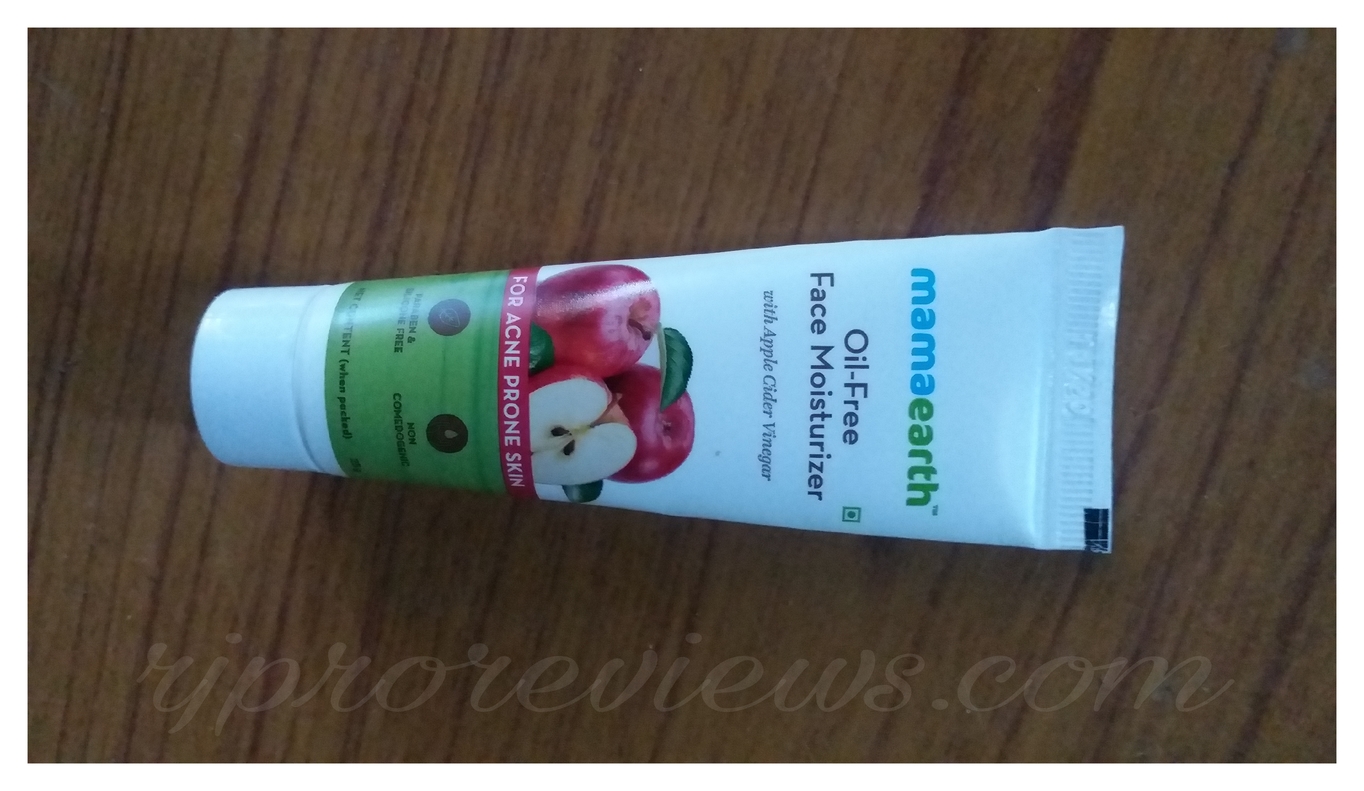 Mamaearth Oil Free Face Moisturizer Review with apple cider