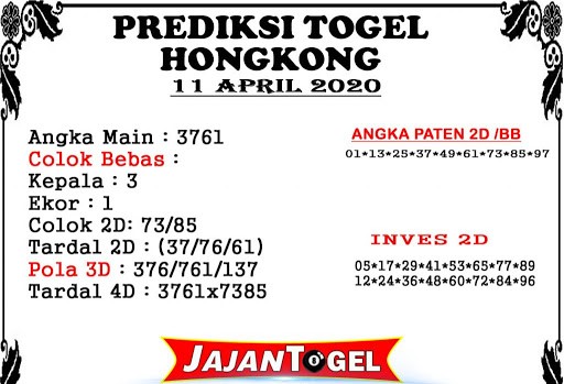 Bocoran Togel Hk Sabtu 11 April 2020 Archives Prediksi Togel Hari Ini Sgp Sd Hk Malam Ini Jitu Jp