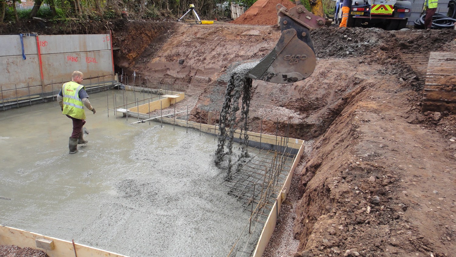 Stafford Road First Concrete Pour