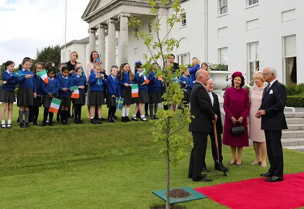 President Michael D Higgins and his wife Sabina Coyne. Queen Silvia and King Carl Gustaf visited the Croke Park GAA Stadium