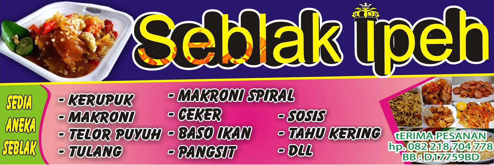 Kumpulan Contoh X Banner Seblak contoh desain spanduk Kumpulan Contoh X Banner Seblak contoh desain spanduk