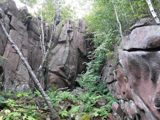 dry gorge on Abandoned White Path, Acadia