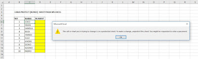Cara Mengunci (Protect) Sheet di Ms Excel 2016 Cara Mengunci (Protect) Sheet di Ms Excel 2016