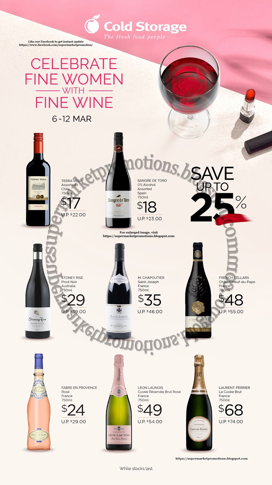 Cold Storage Celebrate Fine Women with Fine Wine Promotion 06 12