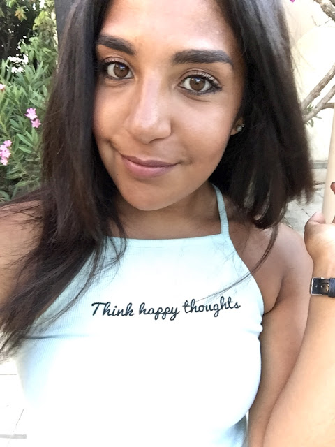 Outfit/OOTD: Think Happy Thoughts http://psychologyfoodandfitness.blogspot.co.uk/2016/08/ootd-fashion-happy-thoughts.html