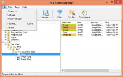 Монитор доступа к файлам SoftPerfect