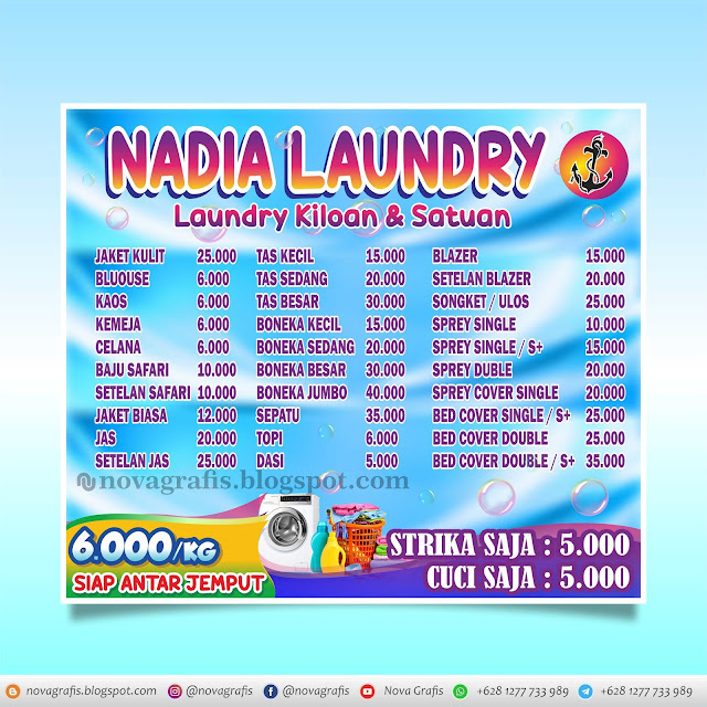 Spanduk Laundry cdr 2020