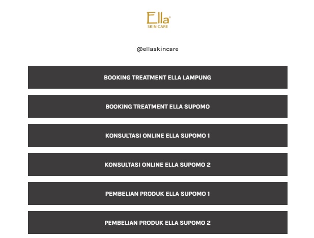 Ella Skincare Booking Treatment