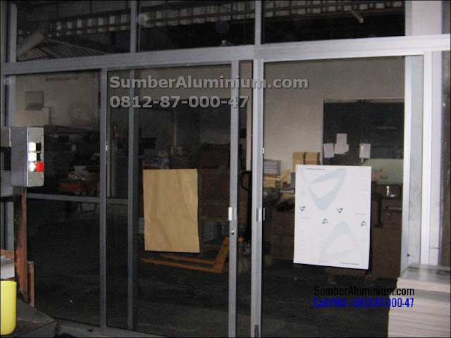 Pintu Geser Aluminium Kantor