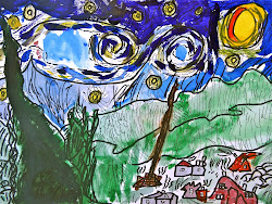 starry night watercolor rl arts