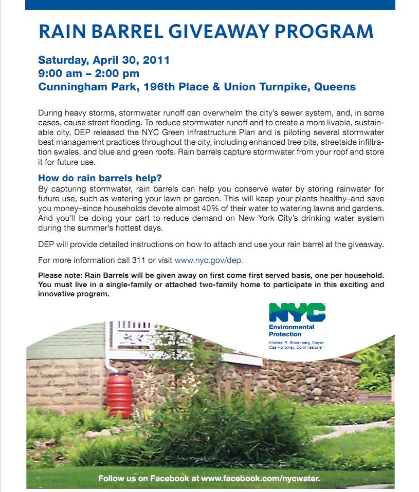 Lost in the Ozone... DEP Rain Barrel Giveaway Program