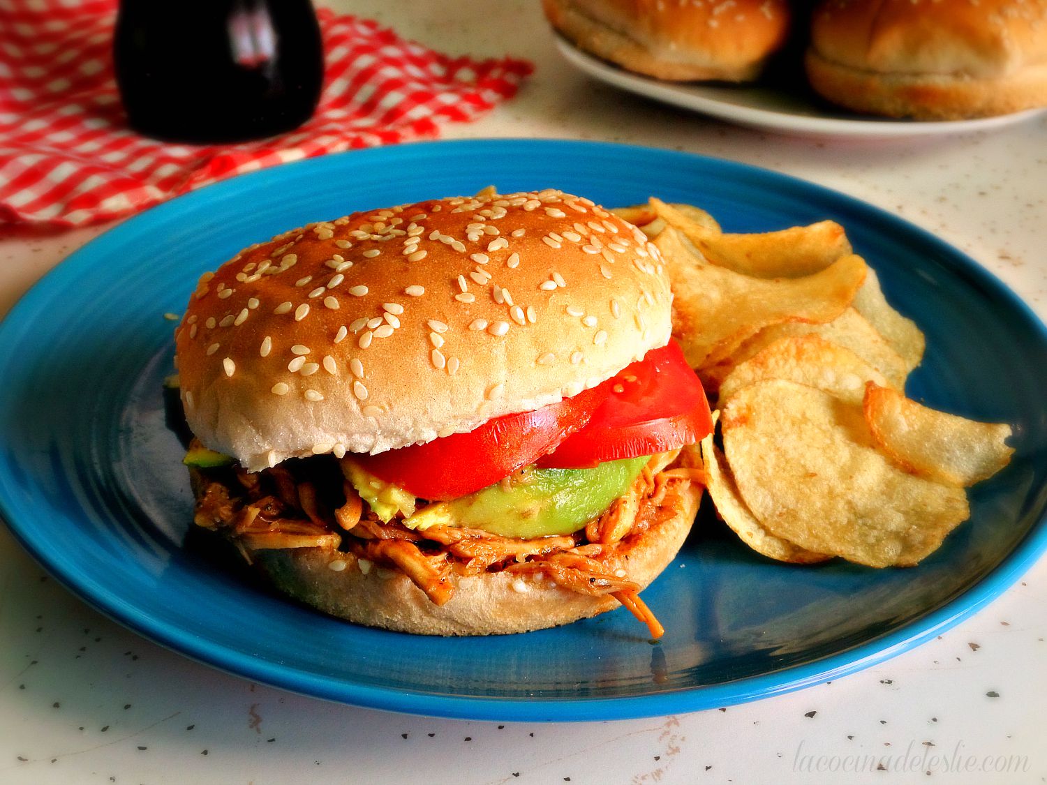 Secret Recipe Club: BBQ Chicken Sandwiches - La Cocina de Leslie