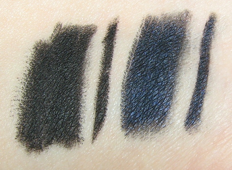 Chanel NOIR and MARINE Le Crayon Kohl Intense Eye Pencil Swatches and Review  - Blushing Noir