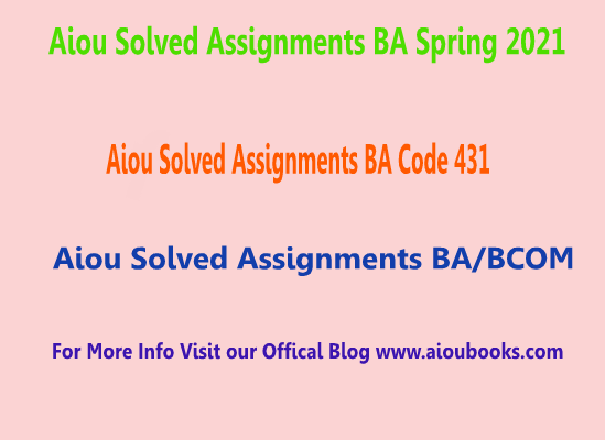 aiou-solved-assignments-ba-code-431