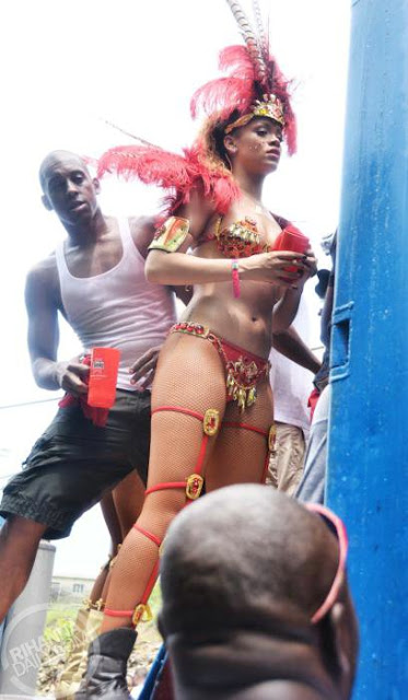 Rihanna Dresses Up For The Kadooment Parade In Barbados (PHOTOS)