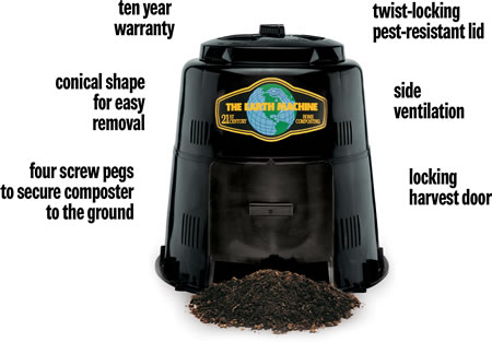 vegetalion: earth machine compost bin