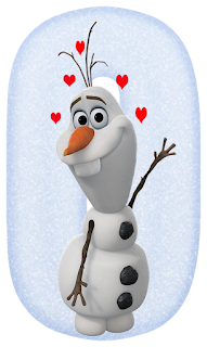 Amoroso Alfabeto de Olaf. Olaf in Love Alphabet. 