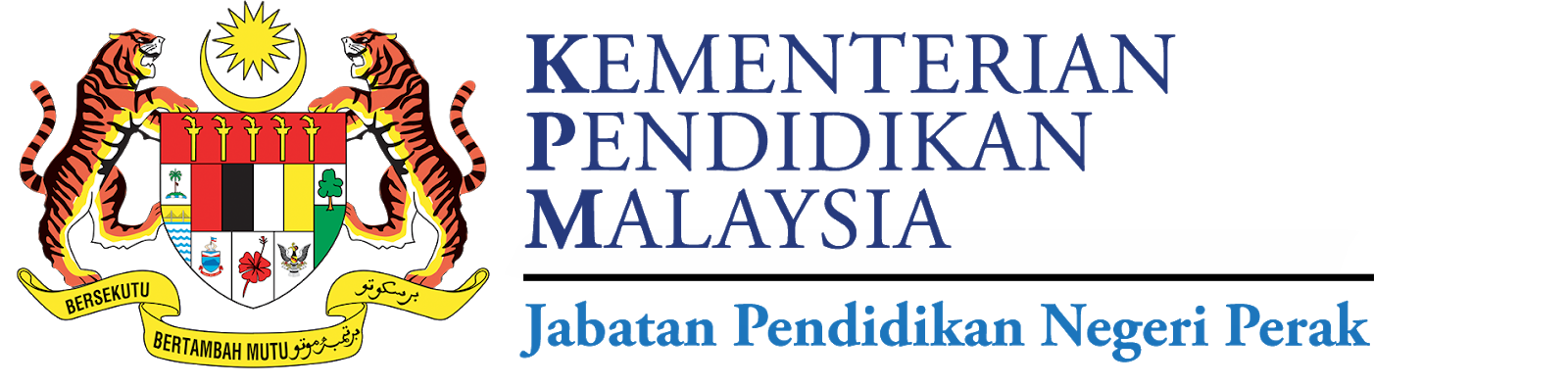 Pendidikan : Logo KPM JPN Perak PPD Manjung Revised 2018 PNG versi