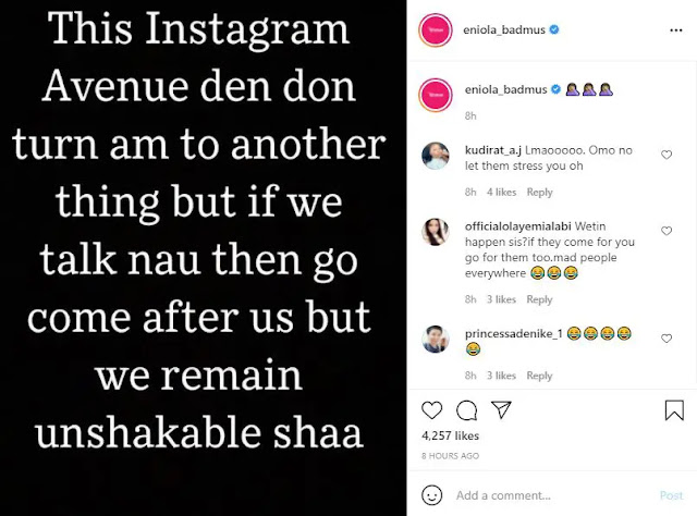 If i talk now they will come and attack me - Eniola Badmus laments about being Insulted on Social media