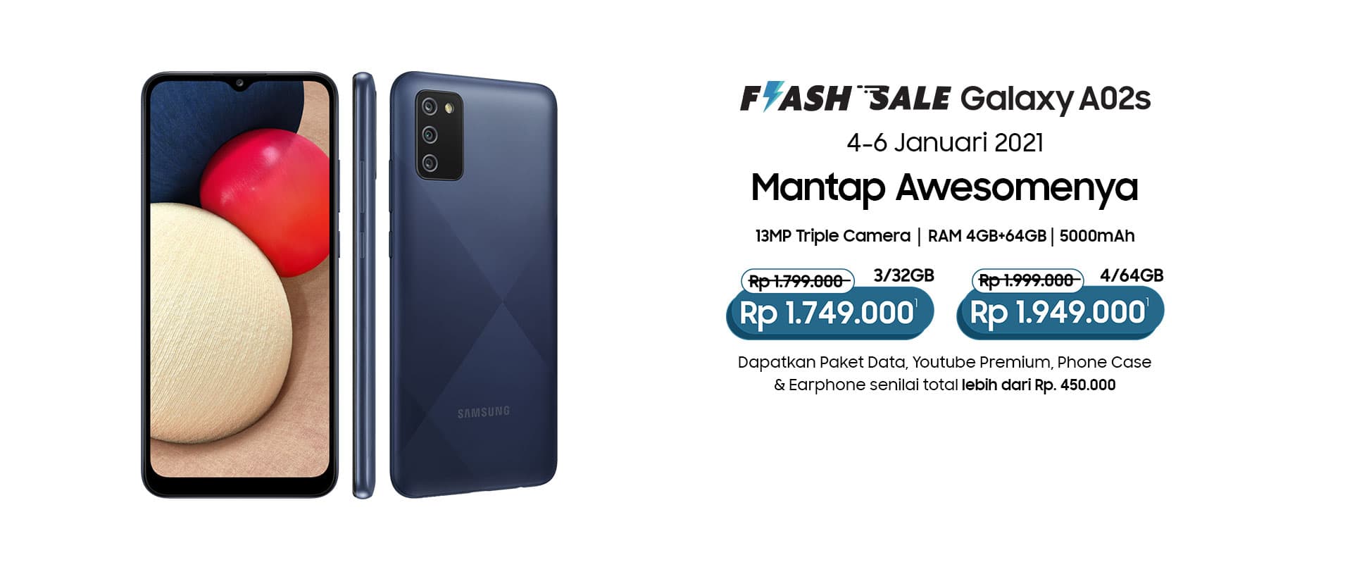 Spesifikasi dan Harga HP Samsung Galaxy A02s Terbaru