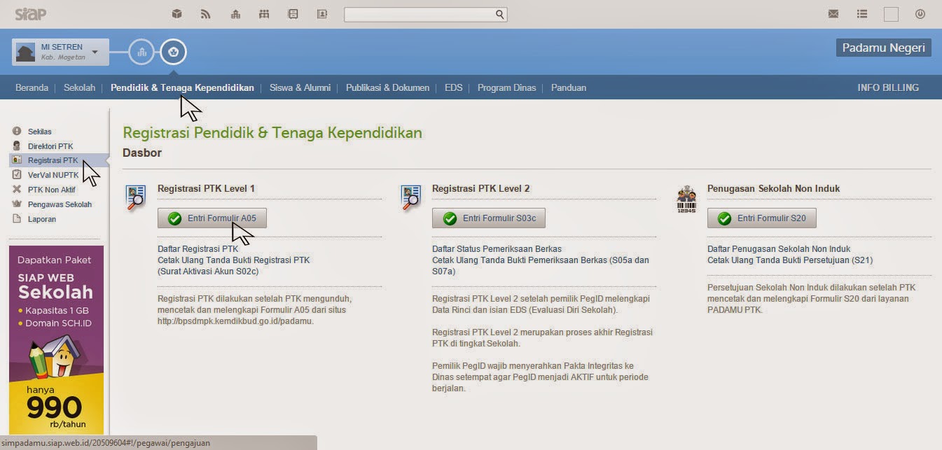 Cara Mudah Dan Cepat Registrasi PegID PTK Baru di