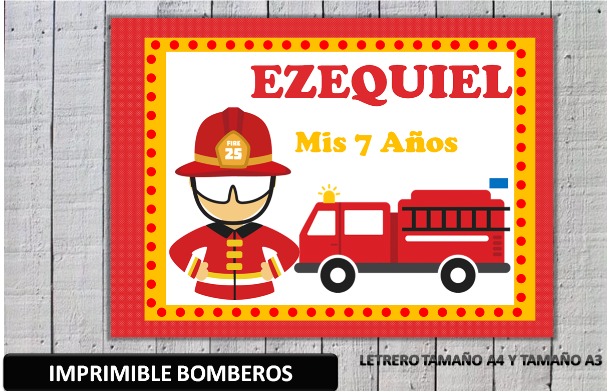 Calendarios de cumpleaños bomberiles para imprimir Calendarios de cumpleaños bomberiles para imprimir