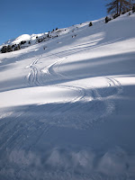 Off-piste tracks in Obergurgl