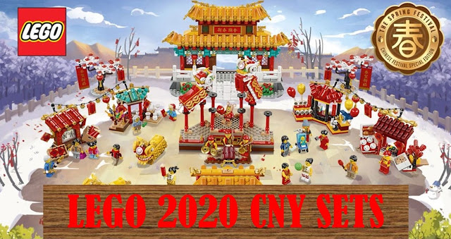 LEGO 2020 Chinese New Year Set : 80104 Lion Dance 80105 Chinese New Year Temple Fair 